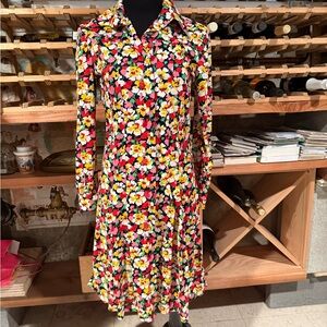 Vintage 70’s Floral Print Women's Dress